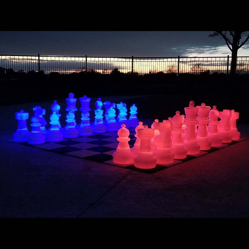 Giant LED Chess Set