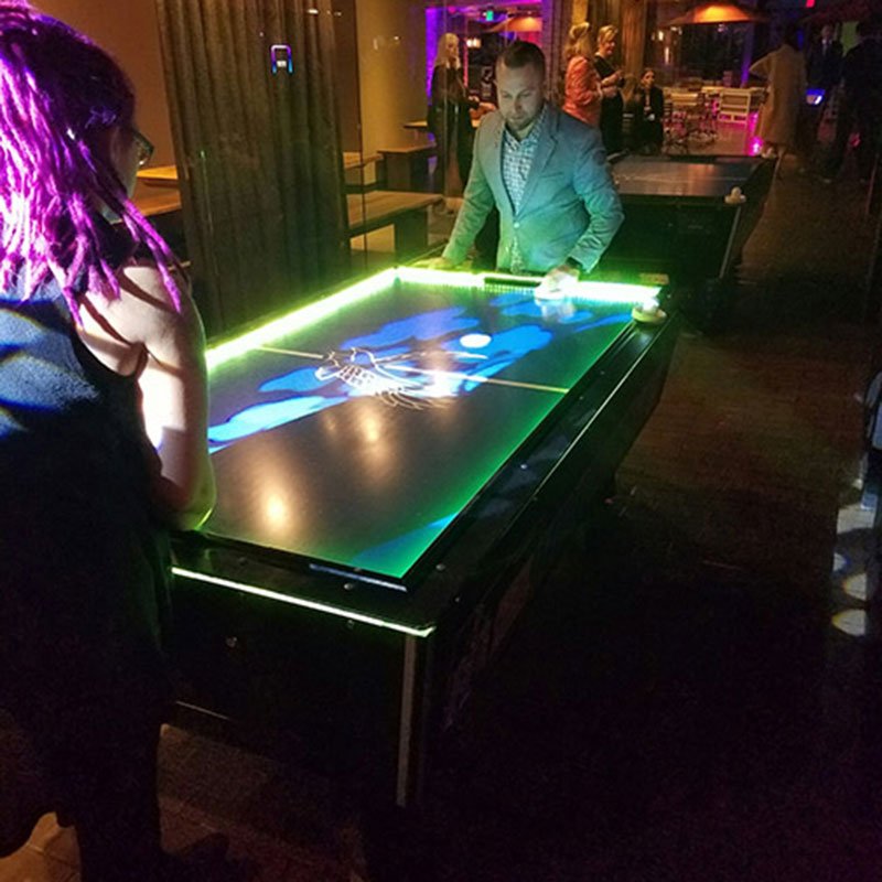 LED Air Hockey Table