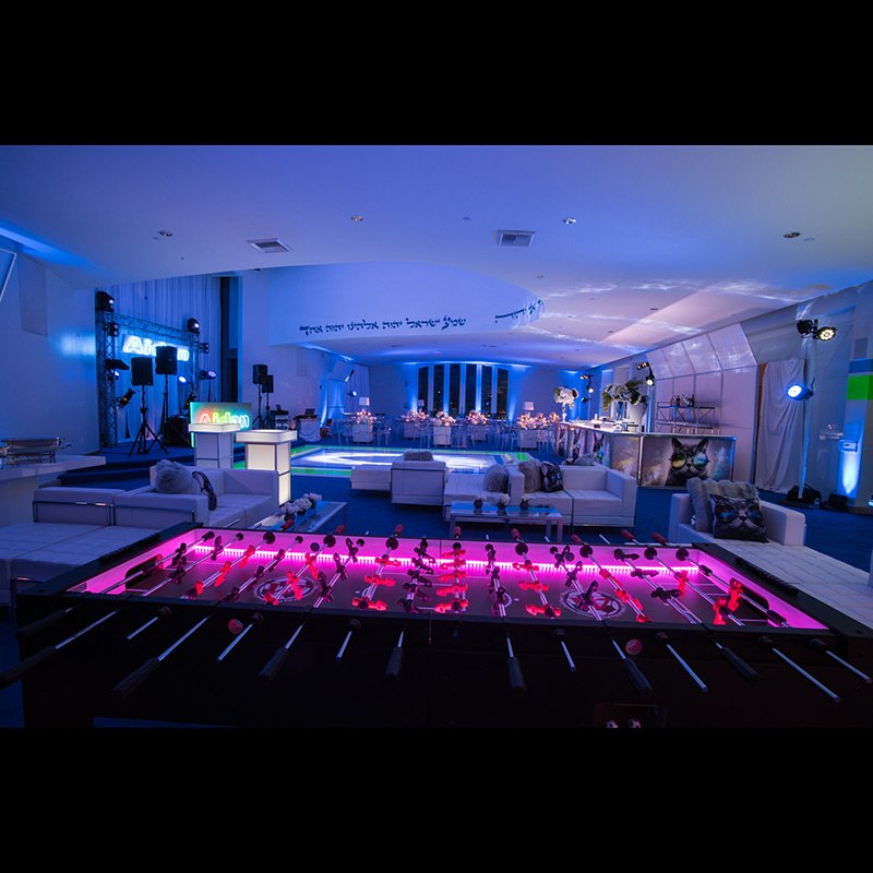 LED Foosball Table - 8 Players