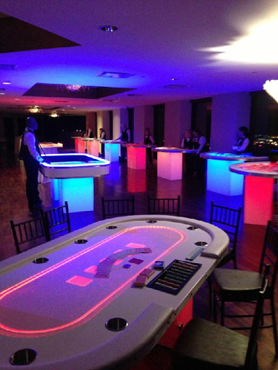 LED Poker Table