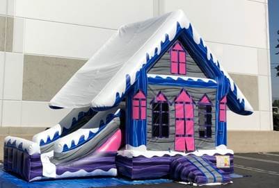 Bounce House - Snowy Cabin