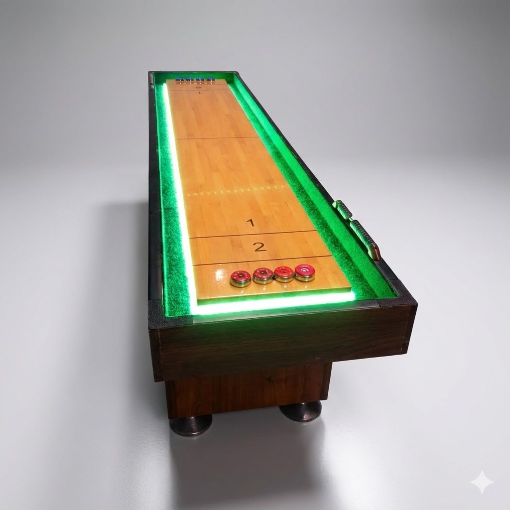 LED Shuffleboard Table - 9 ft