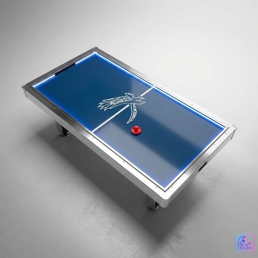 Mirrored Air Hockey Table