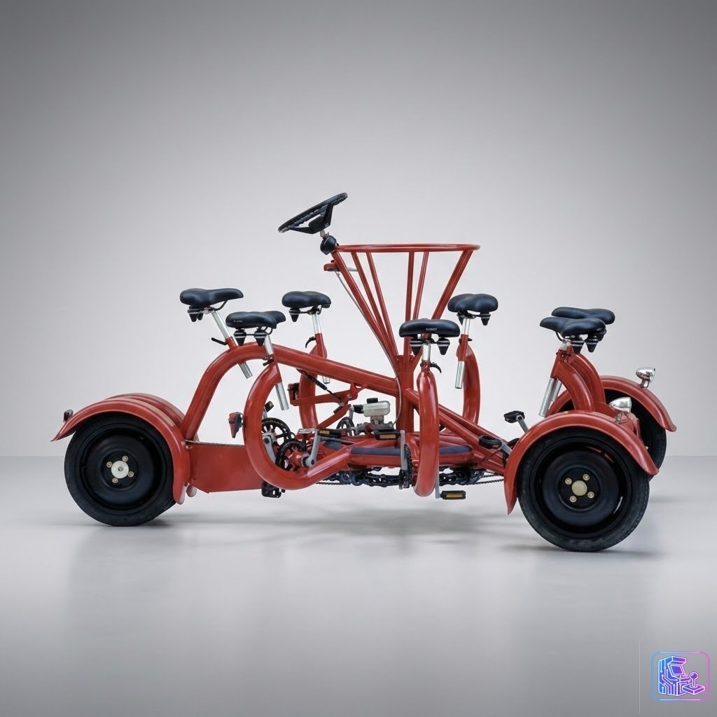 Giant Bicycle Built for 7