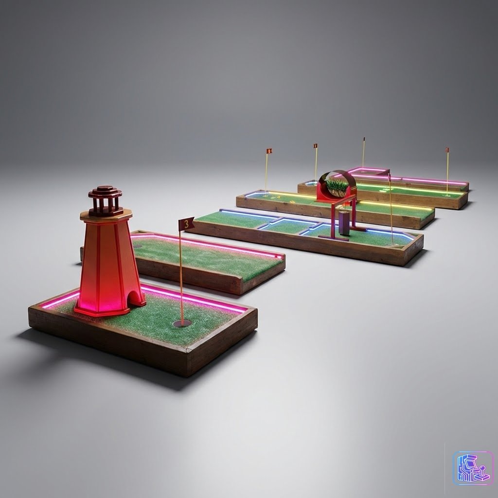 Gold LED Miniature Hole