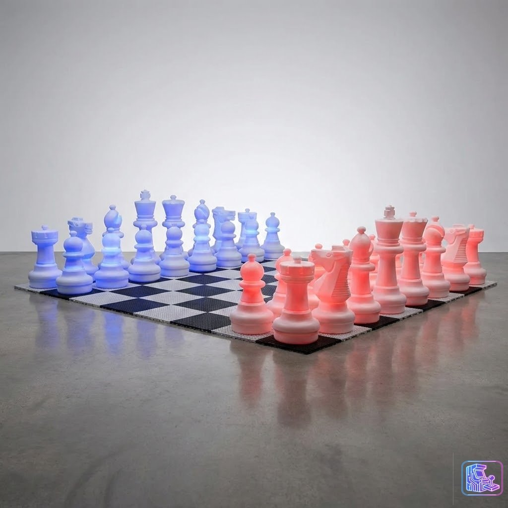 Giant LED Chess Set