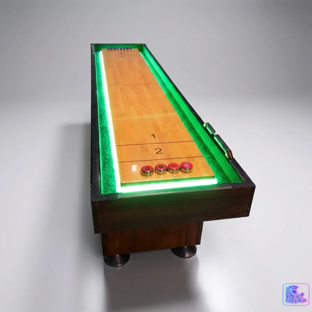 LED Shuffleboard Table - 9 ft