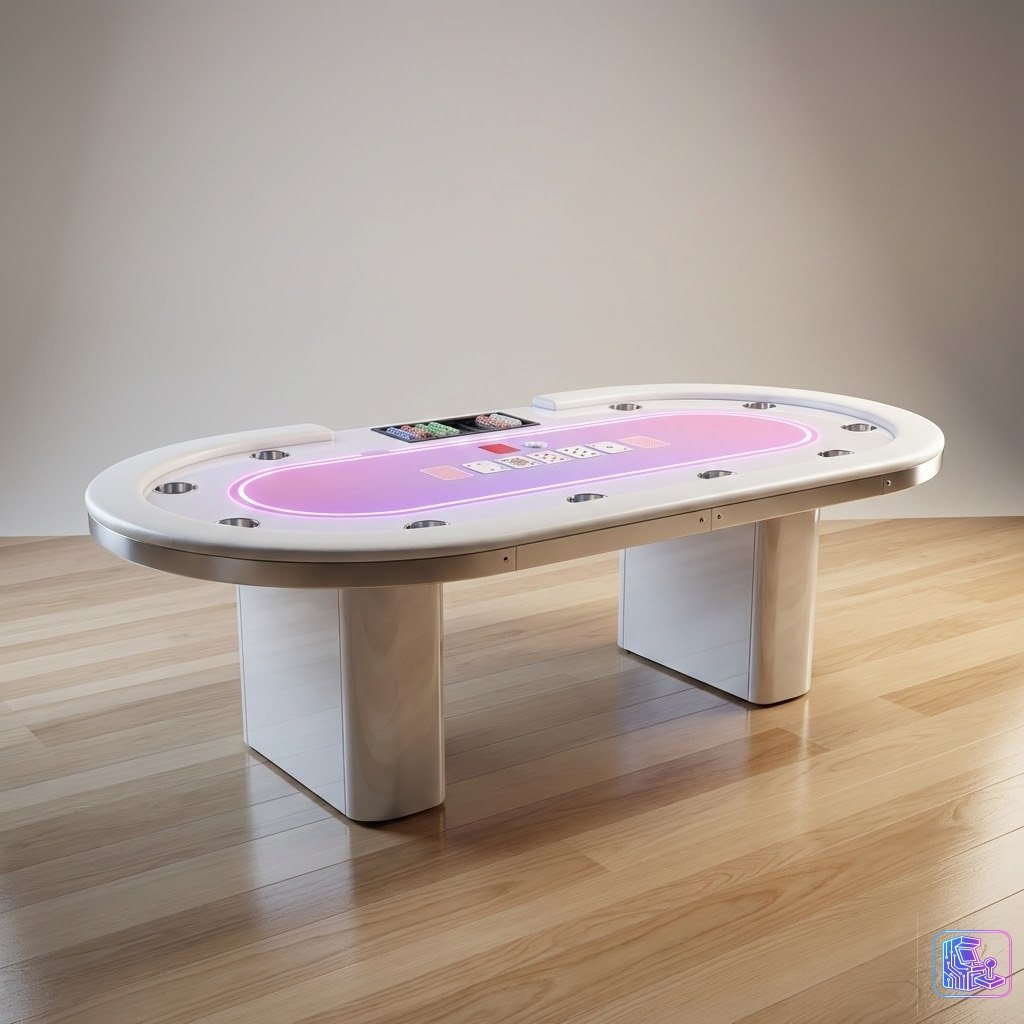 LED Light Up Poker Table