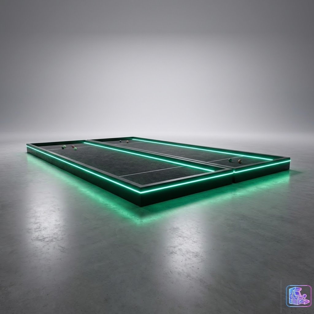 Giant LED Bocce Ball Court